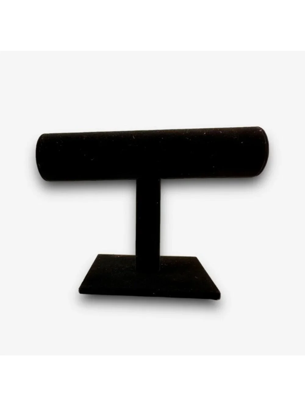 Elegant Black Velvet T-Bar Jewelry Display Stand for Bracelets & Watches